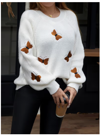 Crew Neck Pullover Sweater