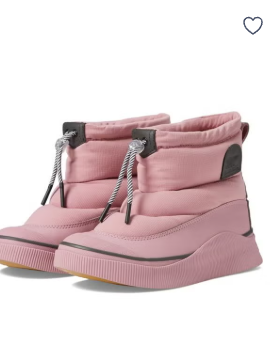 SOREL Women's Out N About lV Puffy Waterproof Boot, Dazed Mauve/Jet, 39.5 EU