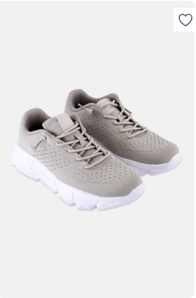 Women Lace Up Training Shoes, Grey