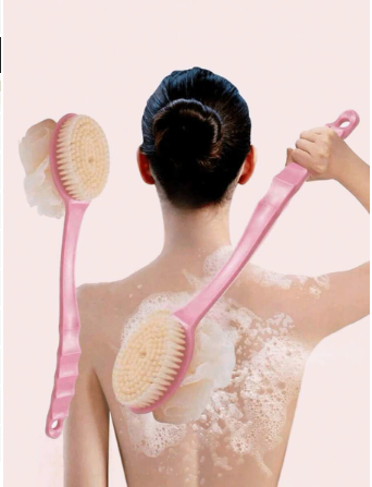 1pc Long Handle Shower Brush, Exfoliating Back Scrubber