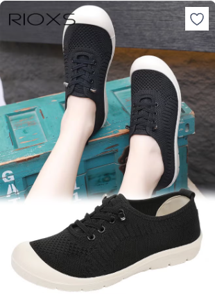 Women's Barefoot Shoes, Wide Toe Walking Shoes with Zero Drop Sole for Ladies, Lightweight Breathable Mesh Sneakers, Flexible Casual Sneakers, Anti Slip Sock Shoes for Working/ Running/ Shopping/ Driving/ Travel/ Jogging- Black