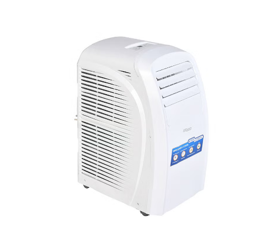 2 Ton Portable AC, 20,000 btu/h Fan, Dehumidifier, AC, Super Low Noise, 100% Copper Pipes, Water Self-evaporation, Rotary Compressor, R410a Gas SGP204T3 White