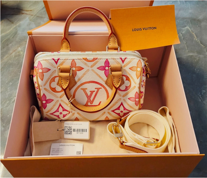 Louis Vuitton Speedy Bandoulière 20 Ltd Ed by The Pool Resort Cream