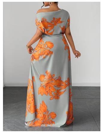 Plus Size, Plus-size Women's Elegant Summer Dress